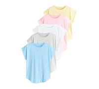 NEXT Mujeres Camiseta de Modal y algodón Tencel™ con Manga Japonesa Blue/Pink/Yellow/Grey/White M