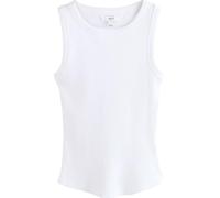 Next Mujeres Camiseta de Tirantes con Espalda de Nadador de canalé Blanco 38