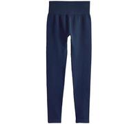 NEXT Mujeres Leggings de Cintura Alta sin Costuras de Punto Acanalado Azul Marino L