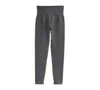 NEXT Mujeres Leggings de Cintura Alta sin Costuras de Punto Acanalado Gris Pizarra XL