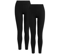 NEXT Mujeres Pack de 2 Leggings Largos Negro 44
