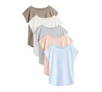 NEXT Mujeres Pack de 5 Camisetas de Manga Japonesa Corta