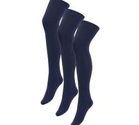 NEXT Mujeres Pack de tres pares de medias opacas 100 denier Azul Marino L