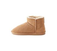 NEXT Mujeres Pantuflas Estilo Botas de Ante con Forro de Pelo sintético Marrón Tostado 41