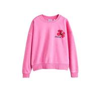 NEXT Mujeres Sudadera con Estampado Veraniego de Coca Cola y Efecto Lavado Rosa L