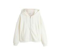 NEXT Mujeres Sudadera de Rizo con Capucha y Cremallera Crudo M