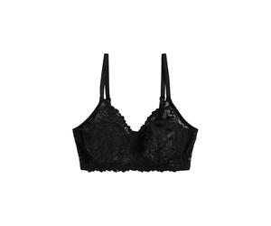 NEXT Mujeres Sujetador sin Relleno sin Aros con Copas B-H de Encaje de sujeción Total de Ultimate Comfort Negro 80 D