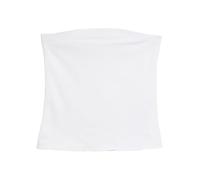 Next Mujeres Top sin Tirantes con Escote Palabra de Honor con Alto Contenido de algodón Blanco 40