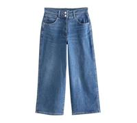 NEXT Mujeres Vaqueros Cropped de Pernera Ancha con Efecto Moldeador Lift, Slim and Shape Azul Medio 42