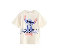Next Niñas Camiseta Extragrande con diseño de Lilo y Stitch de Disney 100% algodón Blanco 12 Años