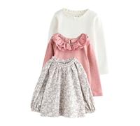 NEXT Niñas Camisetas Bordadas de Manga Larga Pink/Neutral 2 Años