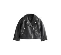 NEXT Niñas Chaqueta motera de poliuretano Negro 12 Años