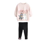 NEXT Niñas Conjunto de leggings y sudadera con motivos de Bluey y Halloween Rosa 3 Años
