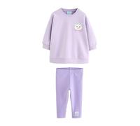 NEXT Niñas Conjunto de leggings y sudadera con motivos de los Aristogatos de Disney Morado Lila 18 Meses-24 Meses