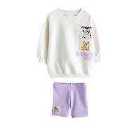 NEXT Niñas Conjunto de pantalones cortos de Bluey Crema 3 Años-4 Años