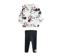 NEXT Niñas Conjunto de sudadera y leggings de Minnie Mouse de Disney Crema 2 Años-3 Años