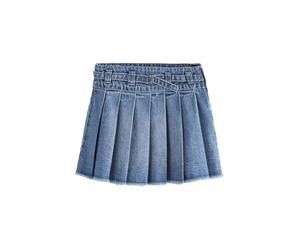 NEXT Niñas Falda Plisada Vaquera Azul Medio 7 Años