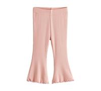 NEXT Niñas Leggings de canalé Acampanados Rosa pálido 3 Años-4 Años