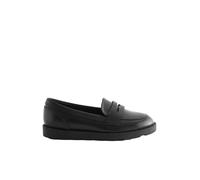 NEXT Niñas Mocasines Escolares en Cuero Black Matt 38