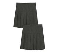 NEXT Niñas Pack de 2 Faldas Escolares de Tablas con Cintura estándar Gris 6 Años