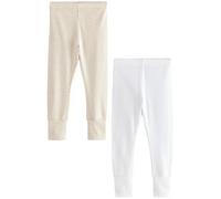 NEXT Niñas Pack de 2 leggings térmicos Oatmeal/White