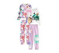 NEXT Niñas Pack de 2 Pijamas con Licencia de Squishmallows White/Pink/Purple 9 Años