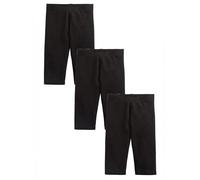 NEXT Niñas Pack de 3 Leggings Capri Negro 10 Años
