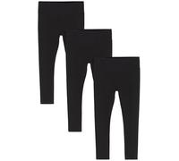 NEXT Niñas Pack de 3 Leggings de Talle Alto Negro 6 Años