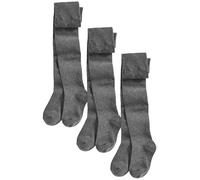 NEXT Niñas Pack de 3 pares de medias escolares con alto contenido de algodón Gris 7 Años-8 Años