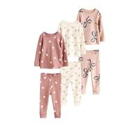 NEXT Niñas Pack de 3 Pijamas cómodos Ecru/Brown Bow Print 4 Años-5 Años