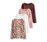 NEXT Niñas Pack de 4 Camisetas de Manga Larga de canalé Animal 14 Años