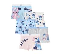NEXT Niñas Pack de 5 Braguitas Estilo pantalón Corto de Stitch y Ángel de Disney