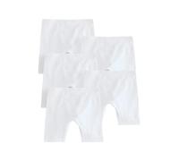 NEXT Niñas Pack de 5 Braguitas Tipo Culotte con Pernera Alta Blanco 3 Años-4 Años