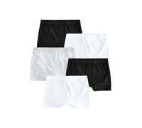NEXT Niñas Pack de 5 Braguitas Tipo Culotte Negro/Blanco/Gris 7 Años-8 Años