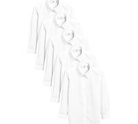 NEXT Niñas Pack de 5 Camisas Escolares Formales de Manga Larga de Corte estándar