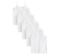NEXT Niñas Pack de 5 camisolas de tirantes Blanco 3 Años-4 Años