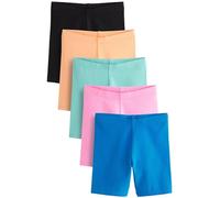 NEXT Niñas Pack de 5 Pantalones Cortos de Ciclismo Black/Blue/Pink/Multi 3 Años