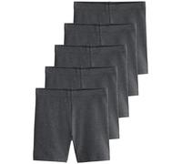 Next Niñas Pack de 5 Pantalones Cortos de Ciclismo elásticos y Ricos en algodón de Largo estándar Gris 10 Años