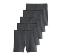 NEXT Niñas Pack de 5 Pantalones Cortos de Ciclismo elásticos y Ricos en algodón de Largo estándar Gris 3 Años