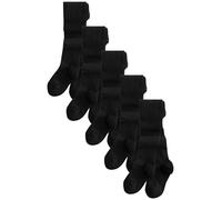 NEXT Niñas Pack de 5 pares de medias escolares con alto contenido de algodón Azul Marino 13 Años-14 Años