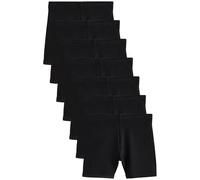 NEXT Niñas Pack de 7 Pantalones Cortos de Ciclismo elásticos y Ricos en algodón Negro 7 Años