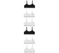 NEXT Niñas Pack de 7 Tops Cortos de Tirantes Negro/Blanco/Gris 11 Años