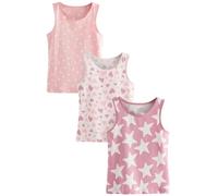 NEXT Niñas Pack de Tres Camisetas sin Mangas con Hada Rosa 7 Años-8 Años