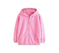 NEXT Niñas Sudadera con Capucha y Cremallera Rosa Rubor 7 Años