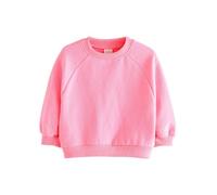 NEXT Niñas Sudadera con Cuello Redondo Bright Pink 3 Años-4 Años