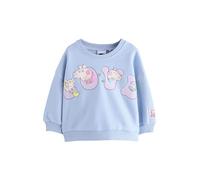 NEXT Niñas Sudadera con Cuello Redondo de Peppa Pig y Evie Pig Azul 3 Años