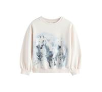 NEXT Niñas Sudadera Ecru Horse Graphic 8 Años