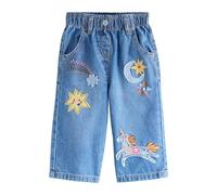NEXT Niñas Vaqueros con Adorno de Unicornio Denim 12 Meses-18 Meses