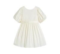 NEXT Niñas Vestido de tafetán con Lazo para niña de Las Flores Marfil 2 Años