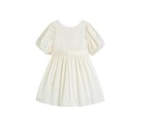 NEXT Niñas Vestido de tafetán con Lazo para niña de Las Flores Marfil 2 Años-3 Años